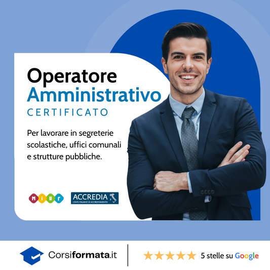 CERTIFICATO OPERATORE AMMINISTRATIVO